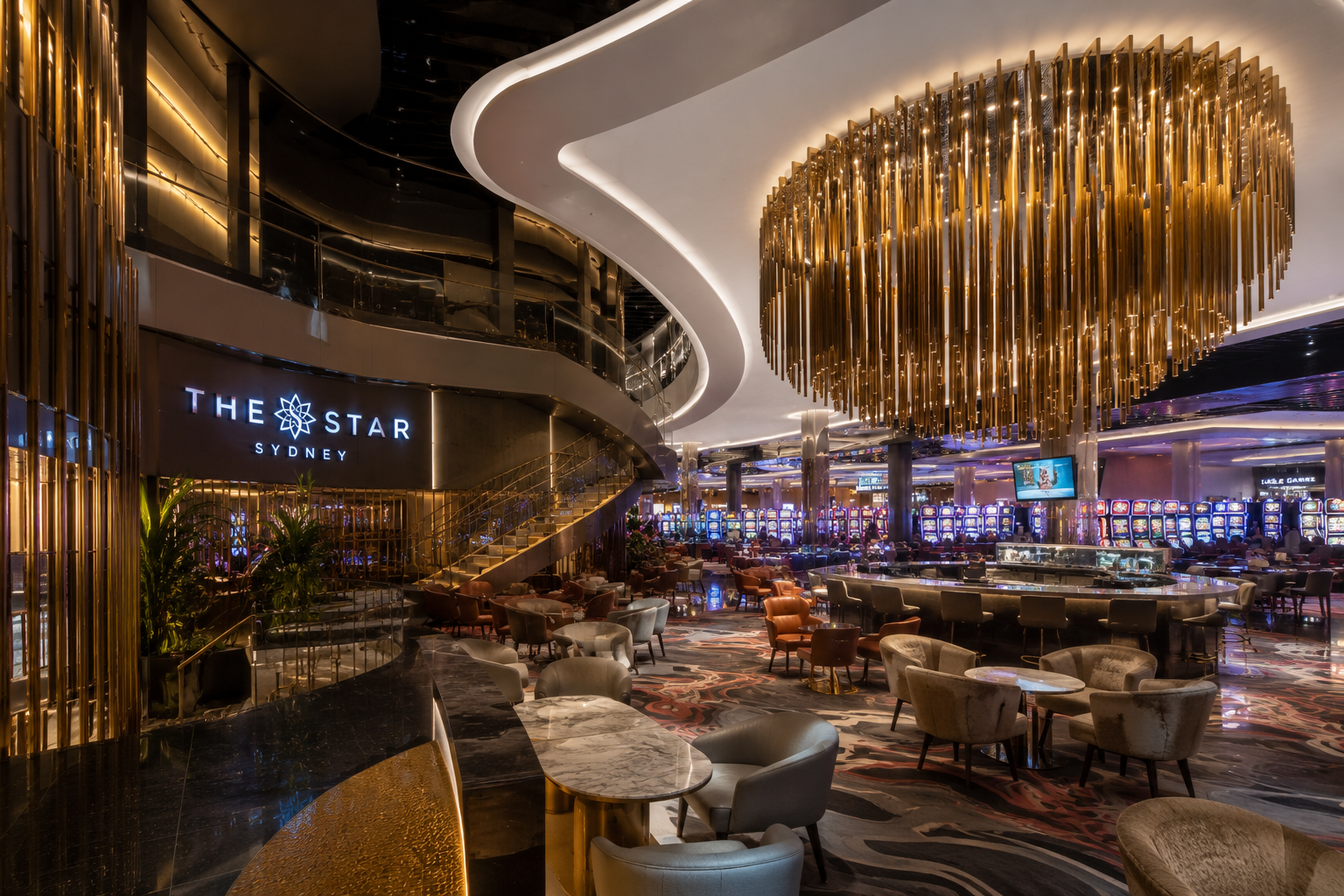 Interior of The Star Sydney casino and entertainment complex