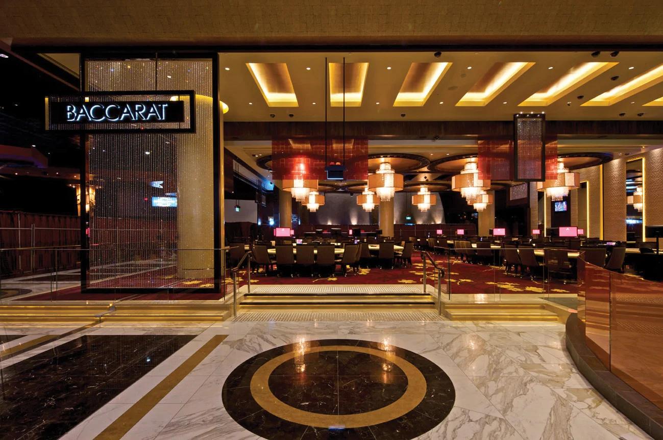 Baccarat table at The Star Sydney